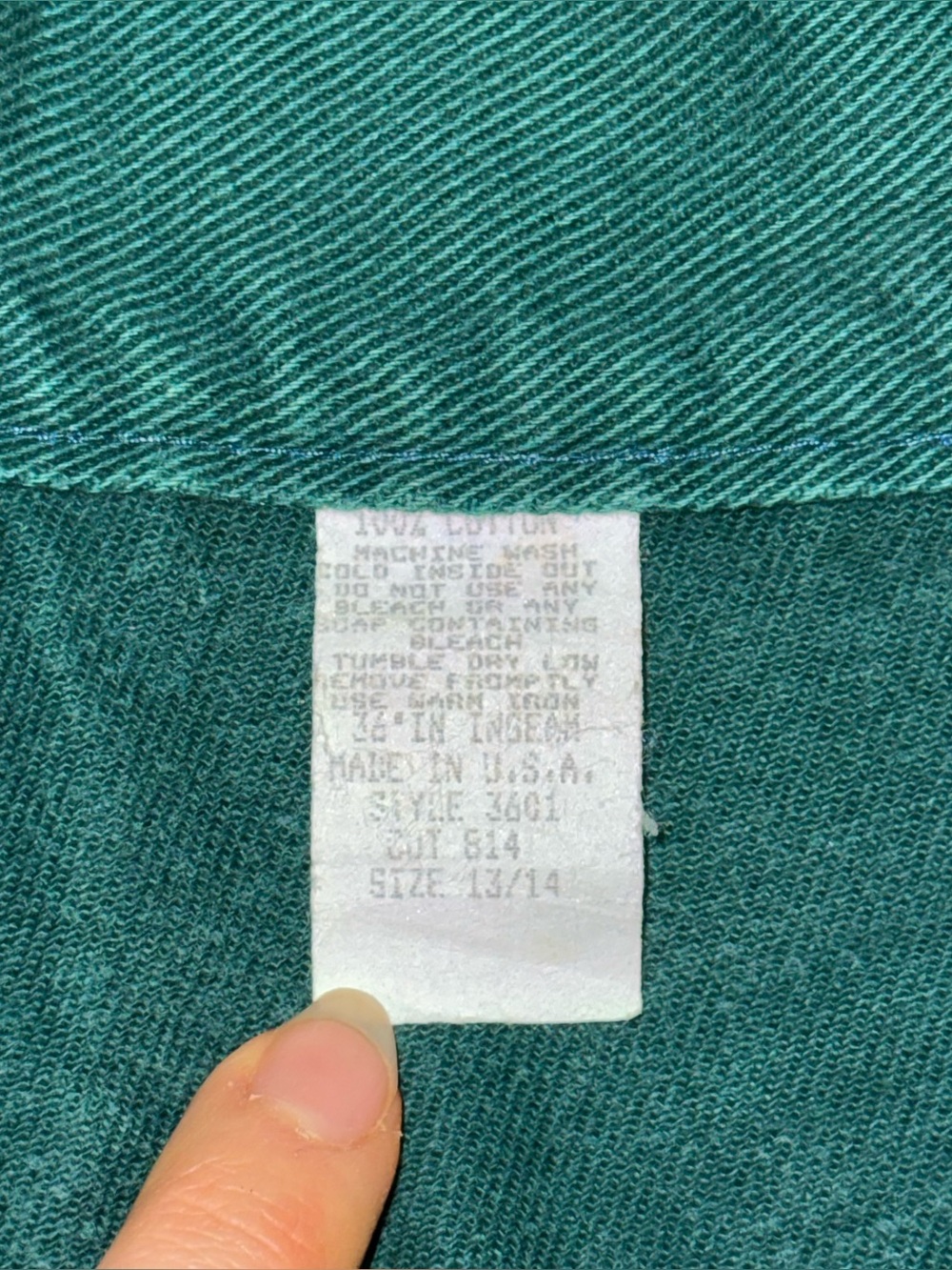 VTG 80s 90s RoughRider Circle T Green High Rise Wedgie Cowgirl Jeans Sz 30 USA - Picture 12 of 12